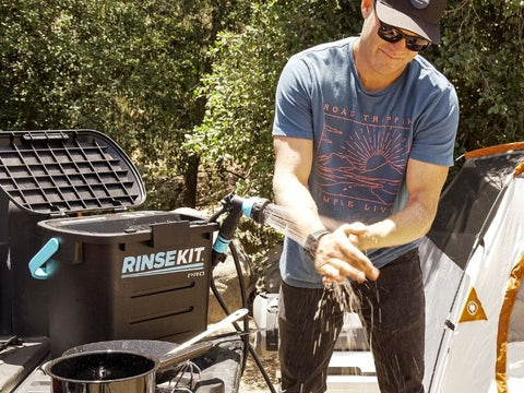 camping hand washing