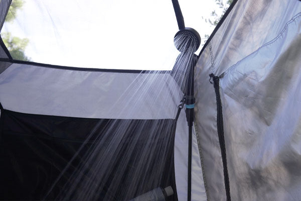rinsekit shelter shower tent hose slot