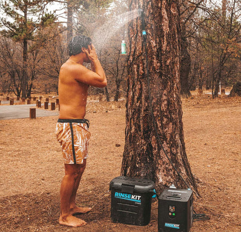 portable hot camping shower