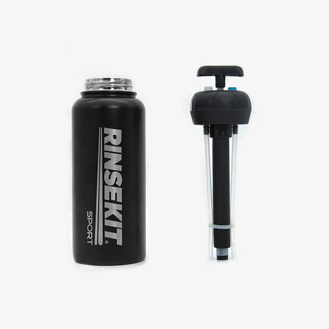 rinsekit sport spraying and misting water bottle