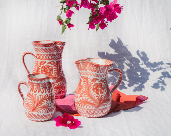 Marbled Blue Swirl Small Ceramic Pitcher‍ — CASA PLETÓRICA Handmade Spanish  ceramics