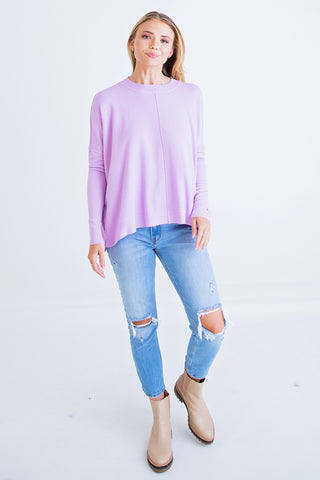 Karlie Novelty Lilac Sweater