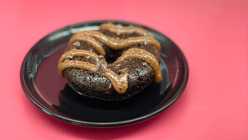 Glazed chocolate donut