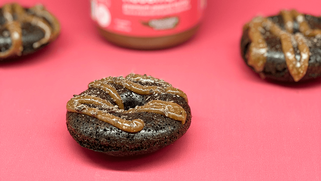 Gluten free Chocolate donut with glaze