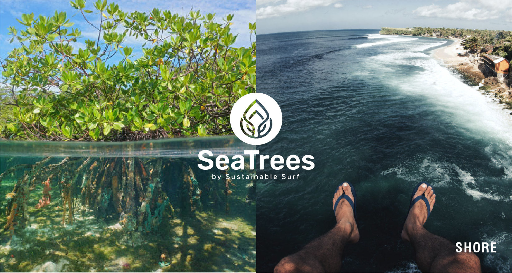 Shore Flip Flops and Slides - 1% of all sales go to Sea Trees Organisation