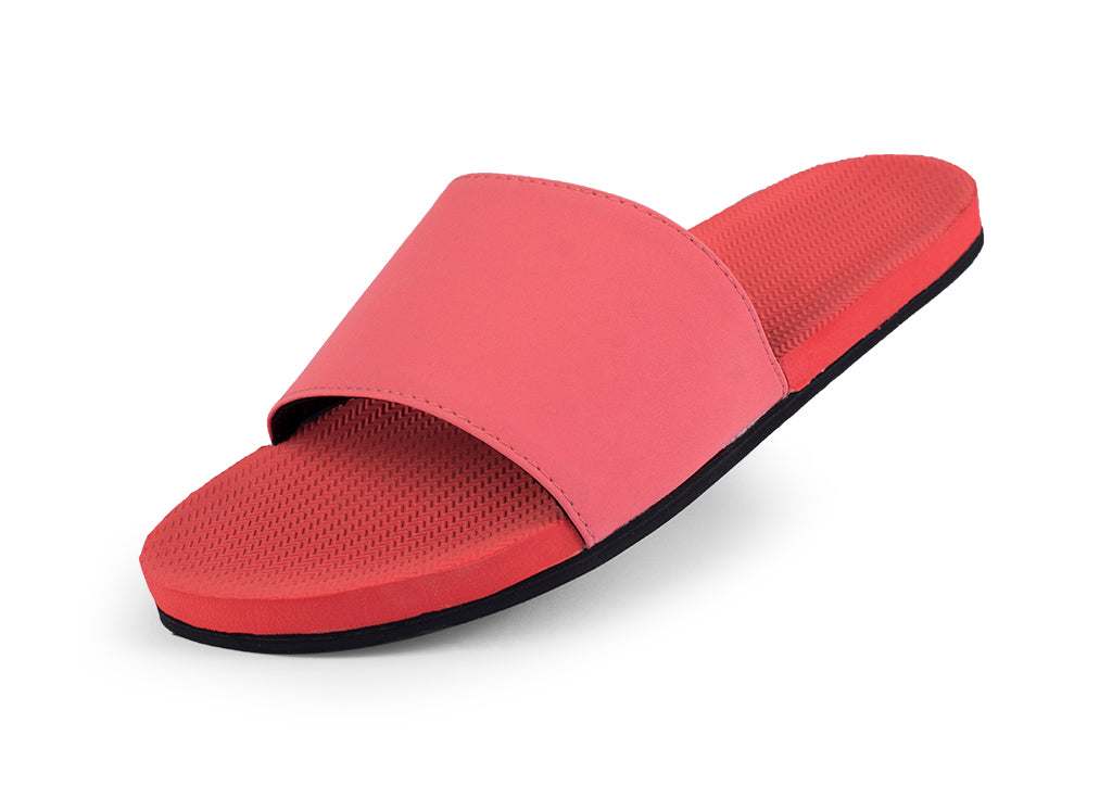 womens red slides