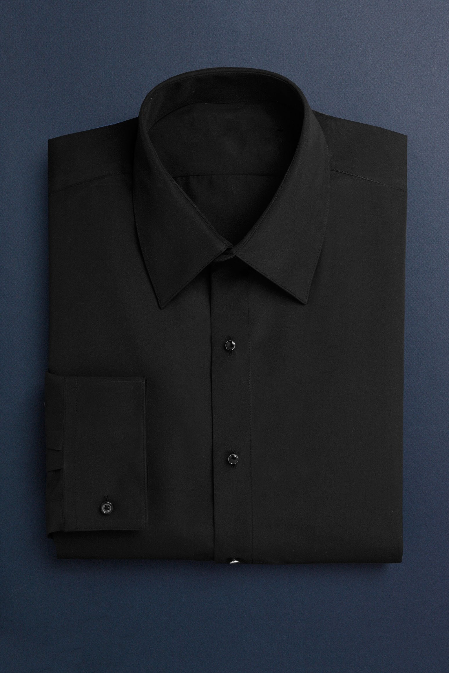 laydown collar tuxedo shirt