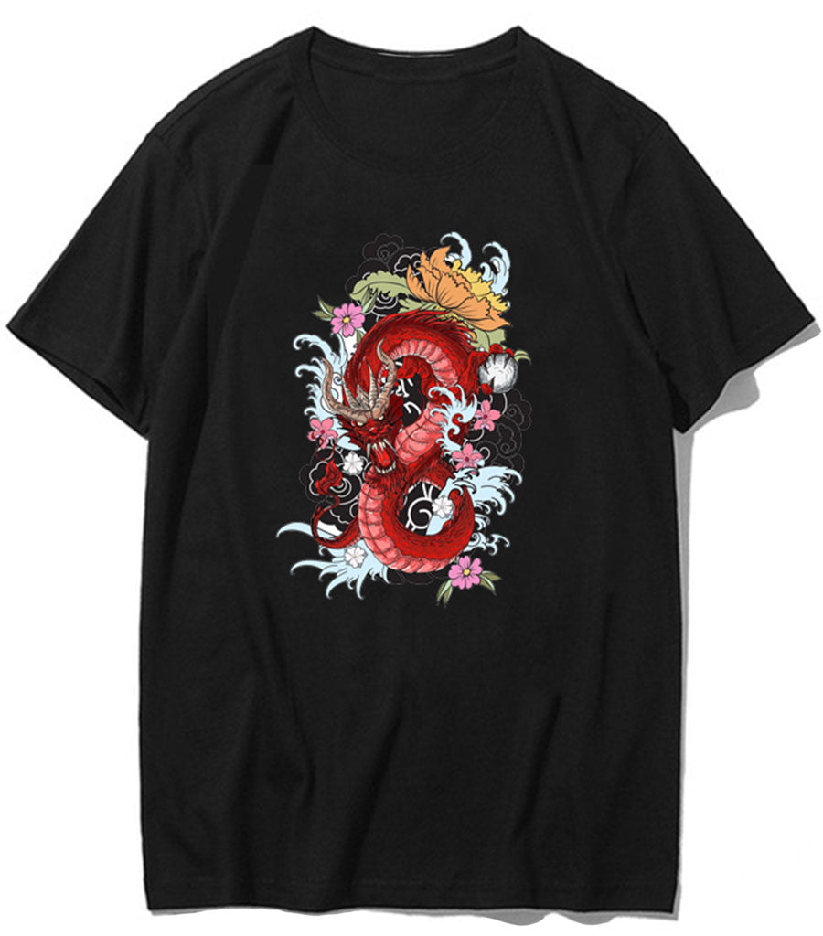Men T-shirt Femme Dragon Chinois du S au XL koekeltech.be