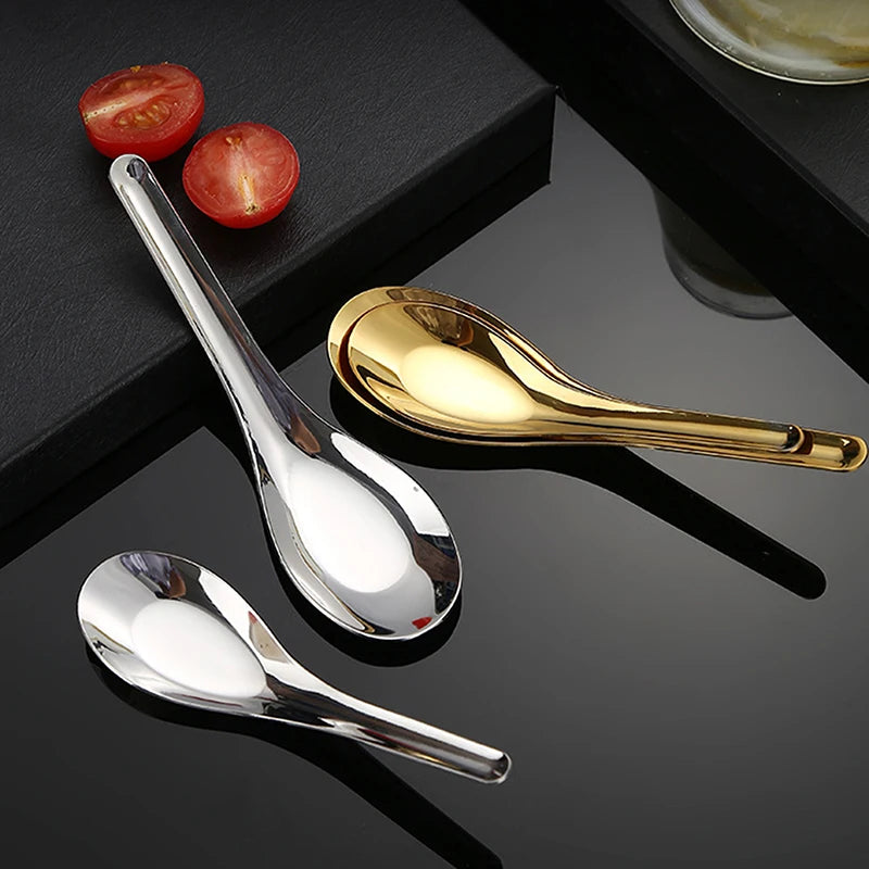 stainless steel asian soup spoons