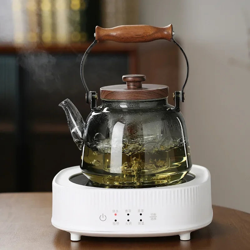 Borosilicate Glass Teapot on Stove