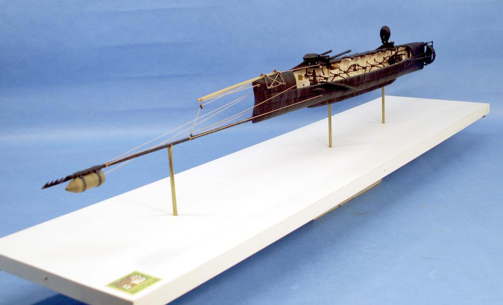 hunley submarine model