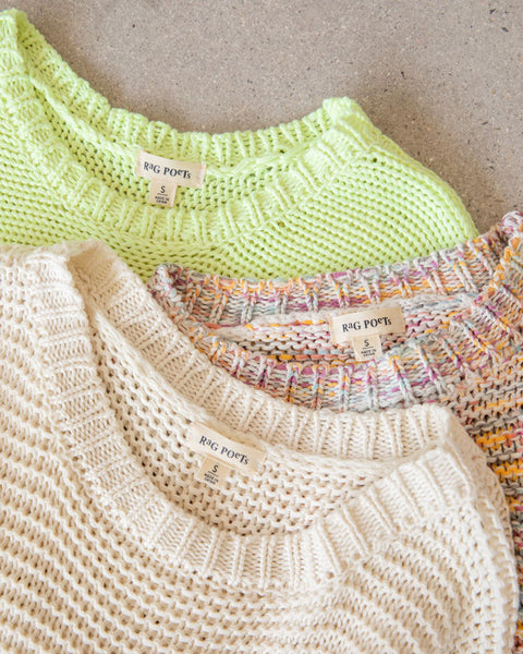 Neon Knit Sweater Women