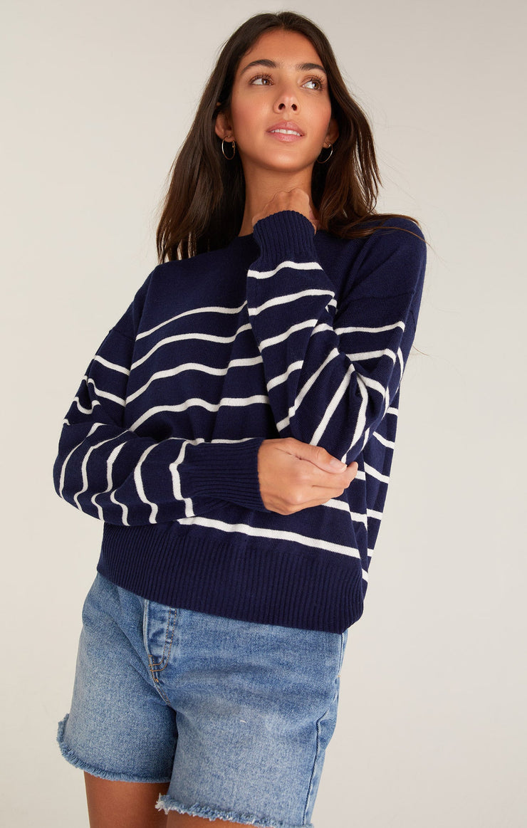 Sweaters Oceana Stripe Sweater Indigo Dream