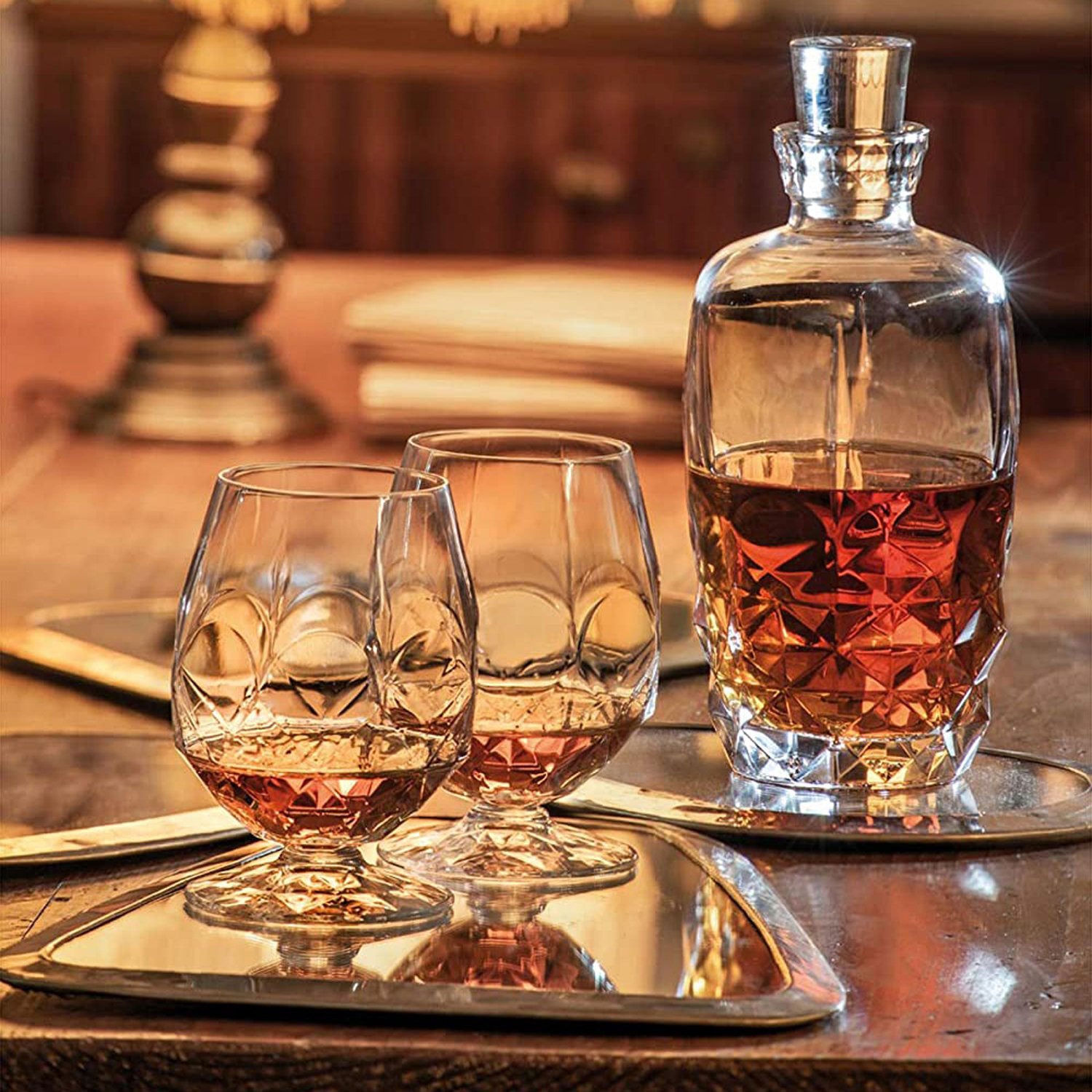 Winston Churchill “British Bulldog” 1941 Crystal Cognac Snifter 2-Piece Set (Gift Box Collection)