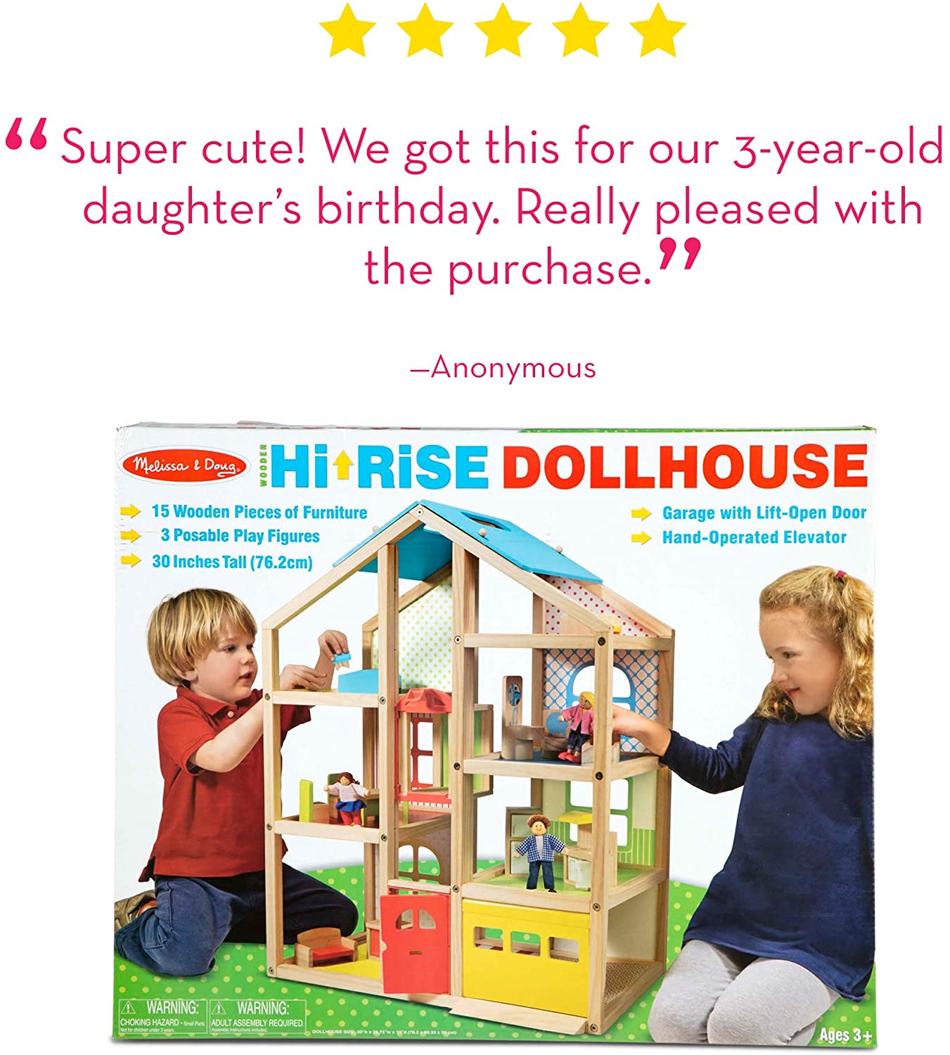 melissa and doug hi rise dollhouse