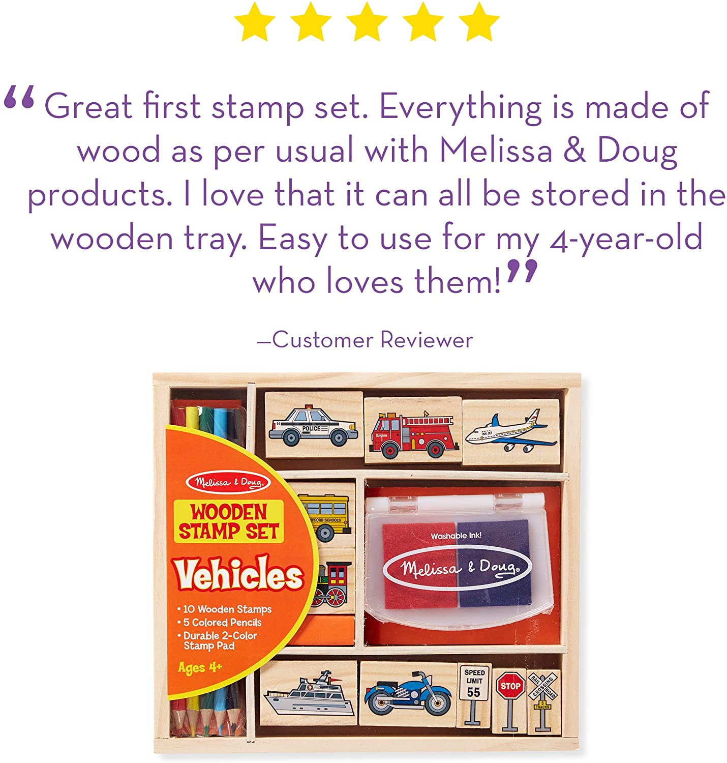 melissa and doug vehicle stamp set