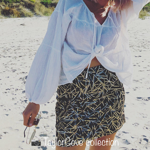 TaylorCove Modern Boheme Womens Boho Style NZ Sequin Skirt