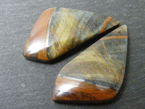 Tigers Eye Fancy Cabs - Matching Pair