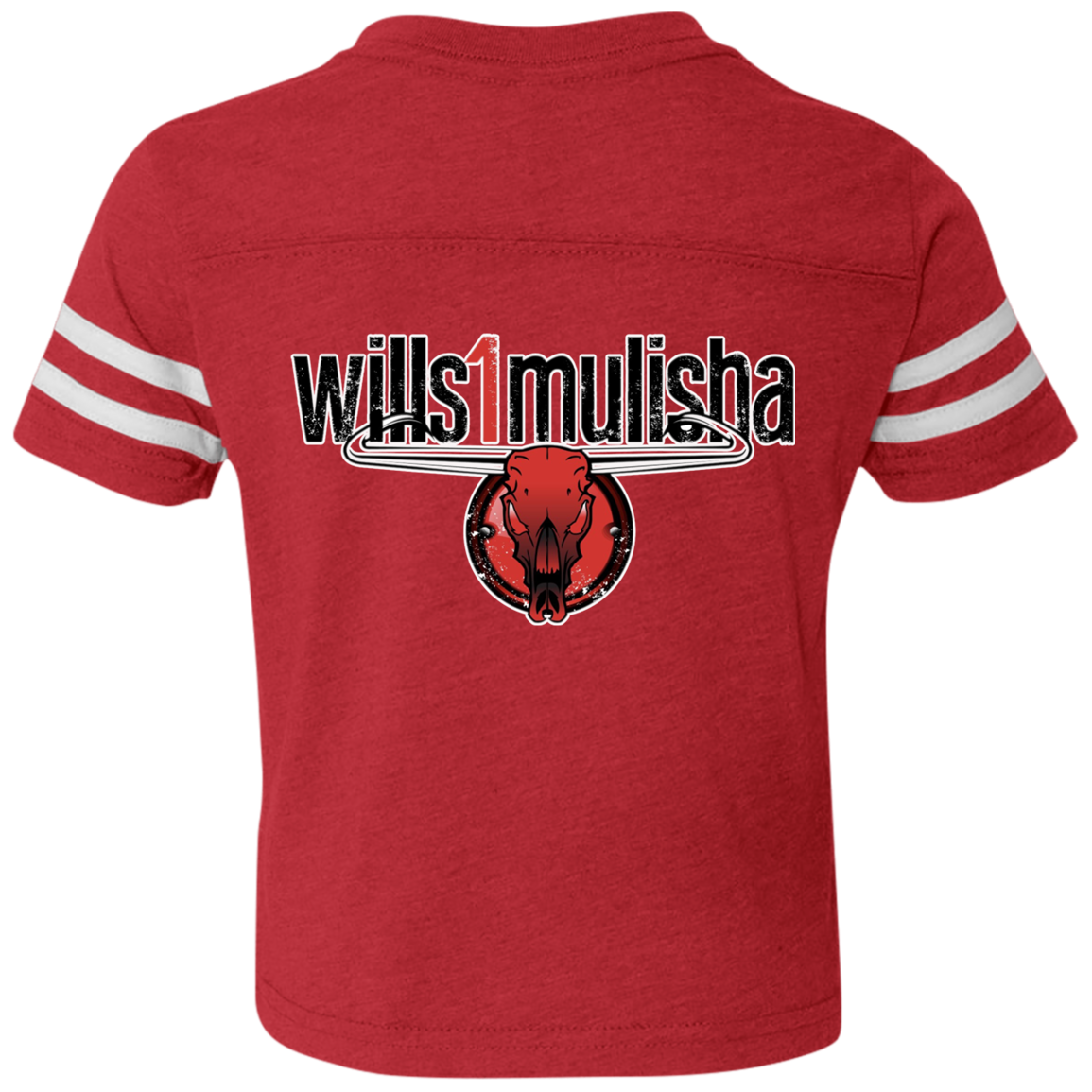 wills1mulisha Texas Pride Rabbit Skins Toddler Football Fine Jersey T-Shirt