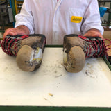 Cleaning boots without outer sole