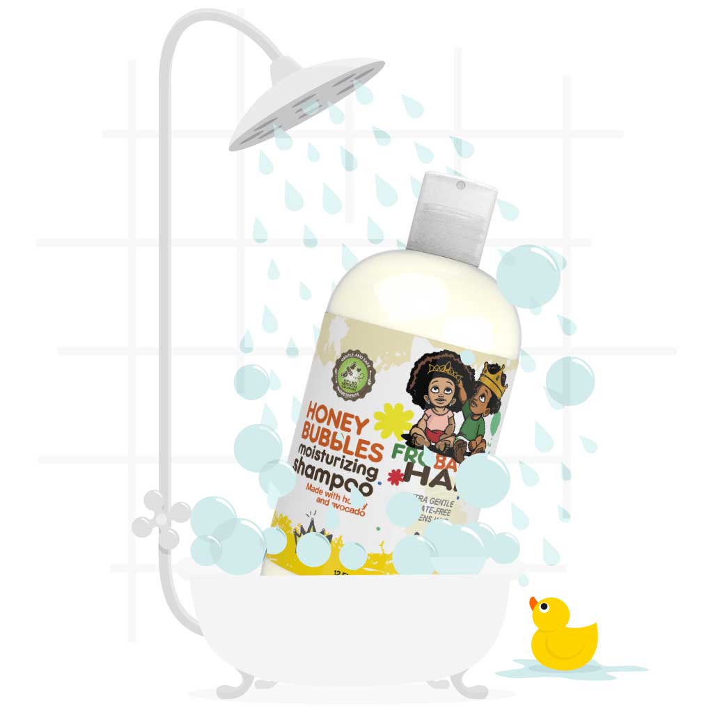 Frobabies Hair Shampoo in the Tub
