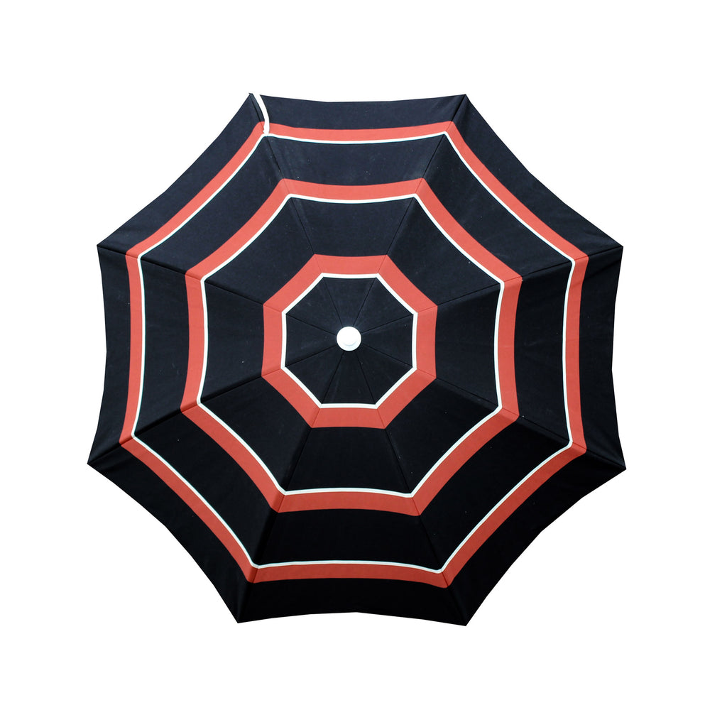 BASK euro stripe umbrella - black