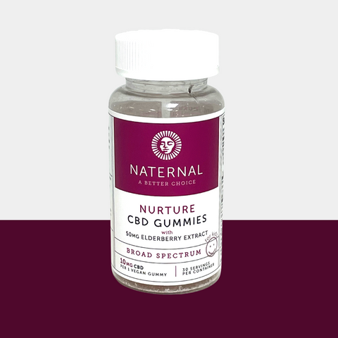 Naternal Nurture CBD Gummies with elderberry