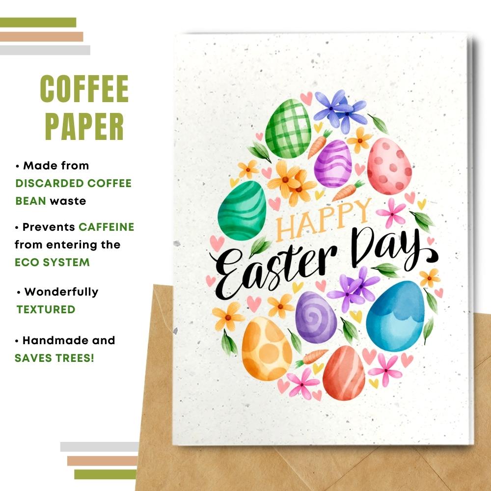 Eco Friendly Handmade Easter Cards, Happy Easter Day