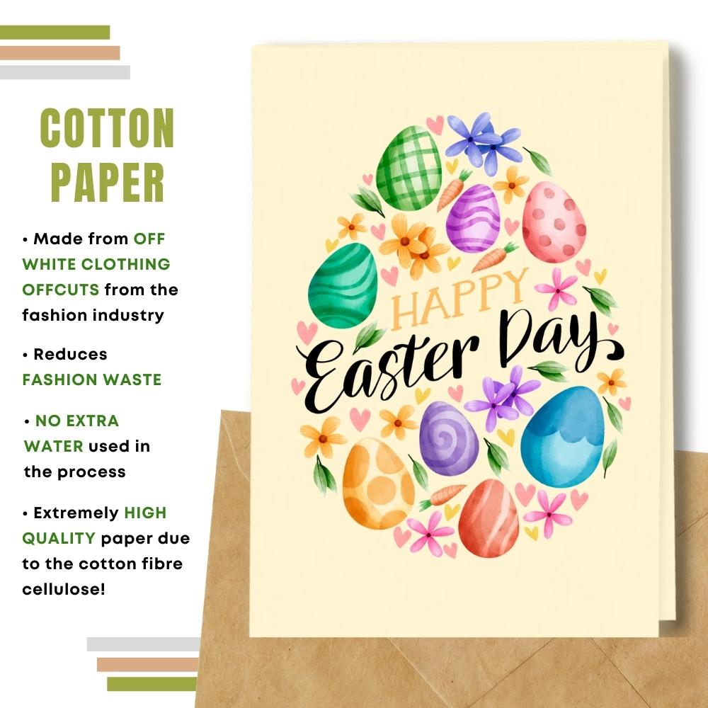 Eco Friendly Handmade Easter Cards, Happy Easter Day