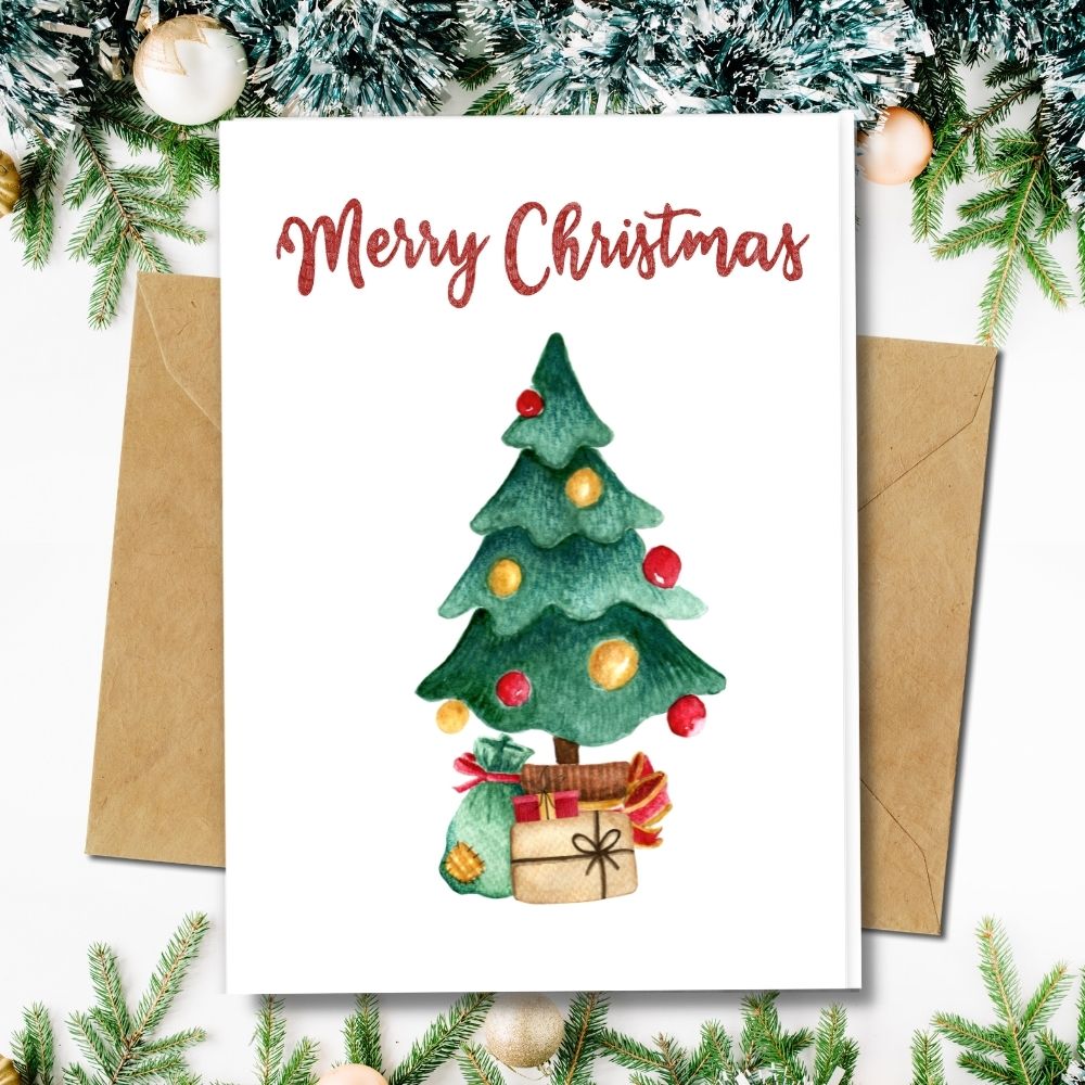 Christmas Ornaments Holiday Greeting Card - Eco-Friendly Christmas Card –  Sunny Day Designs