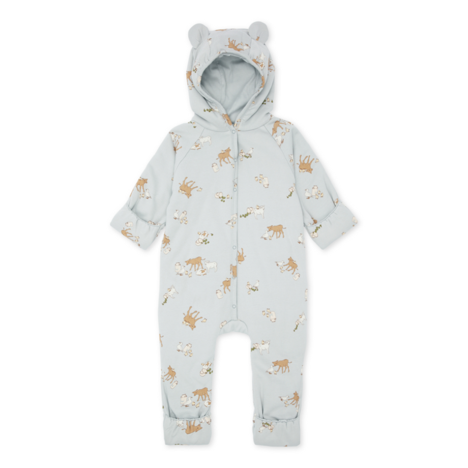 Konges Slojd New born onesie with hood Milk tank