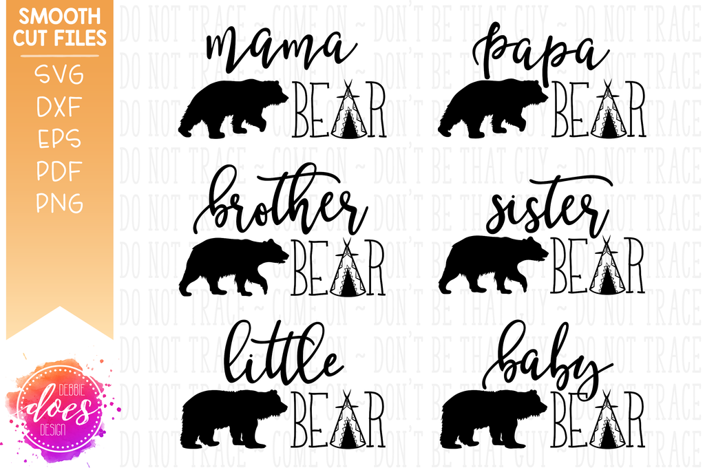 Free Free 154 Bear Family Svg Free SVG PNG EPS DXF File