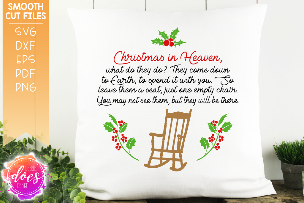 Download Christmas In Heaven - Chair Poem - Circle SVG File ...