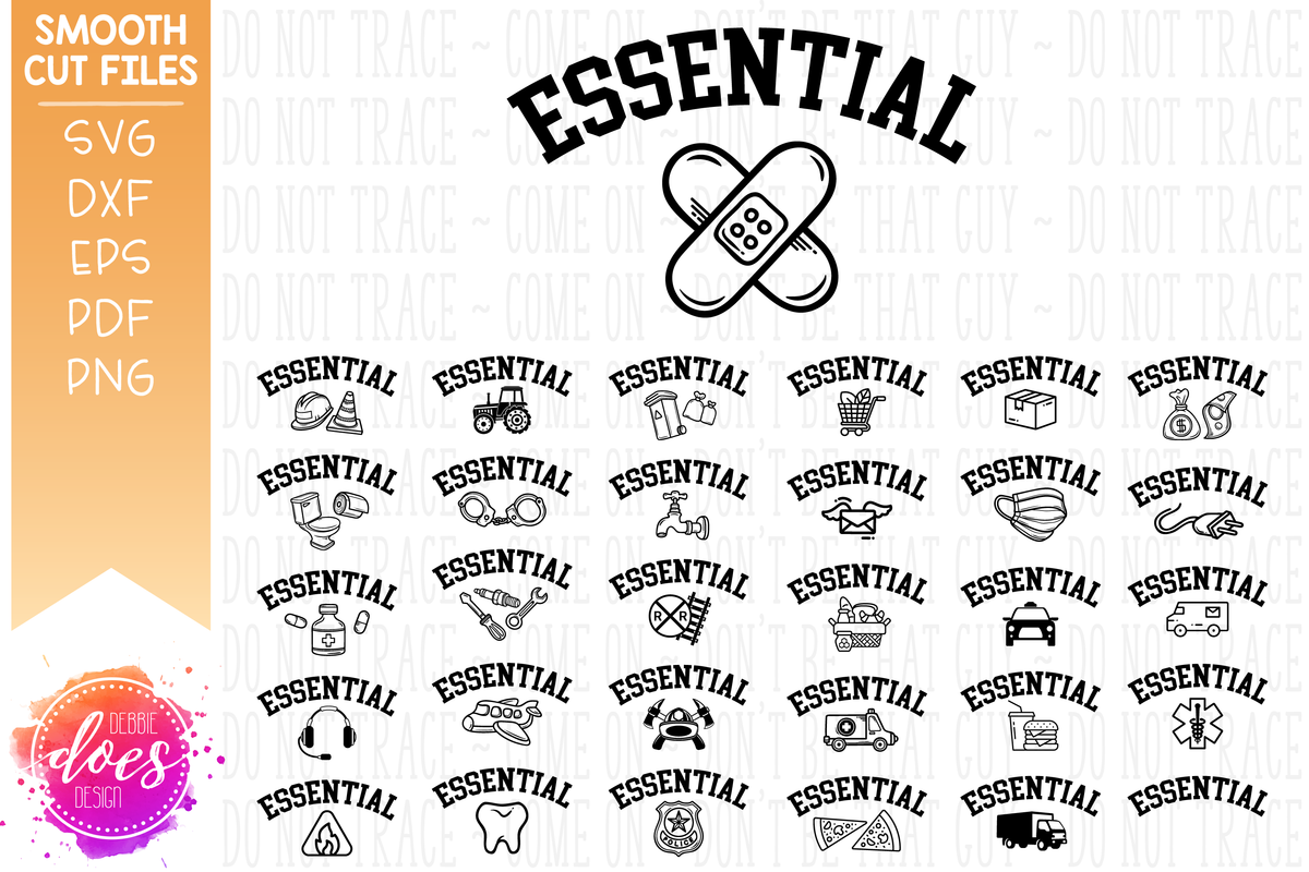 Download Essential Worker Curved Bundle - 32 Designs! - SVG Files ...