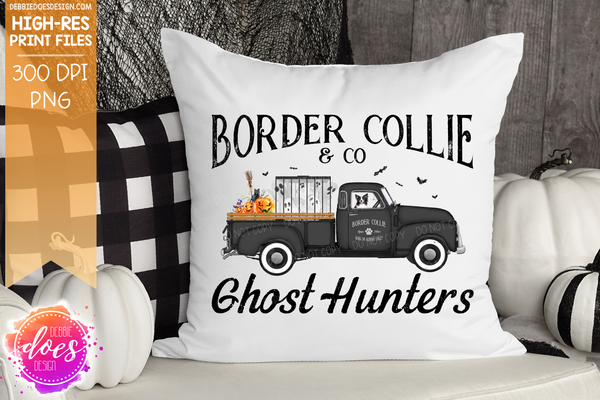 Dog Ghost Hunter Truck - (Breeds A-F) - Sublimation/Printable Designs