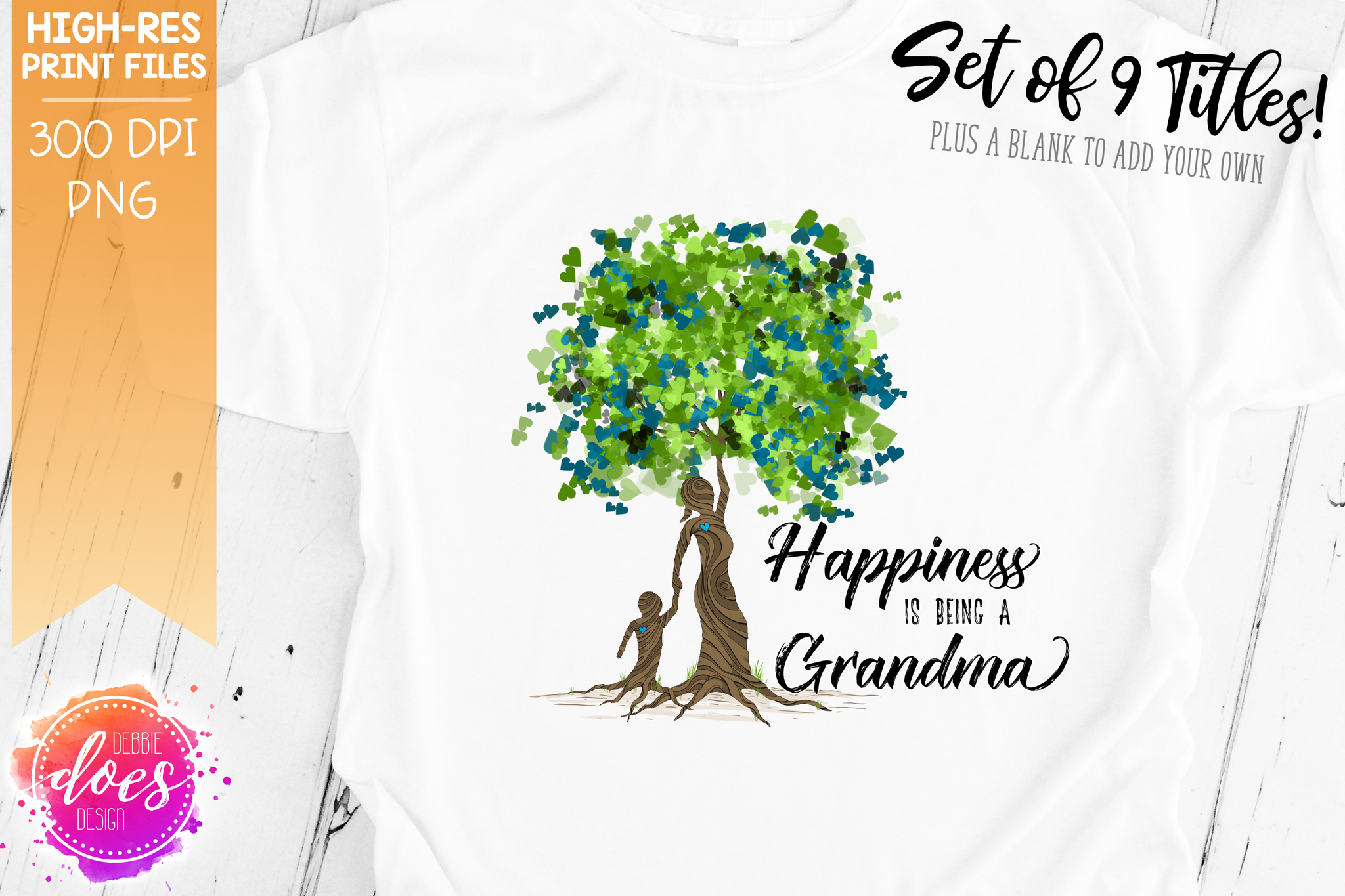 Download Happiness Is Being A Grandma Boy Tree 9 Versions Sublimation Pr Debbie Does Design