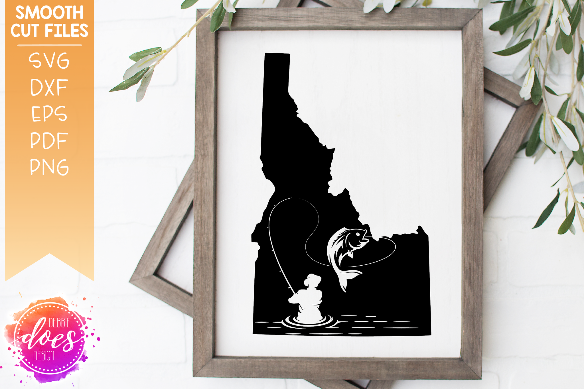 Download Idaho Fishing Silhouette Svg File Debbie Does Design