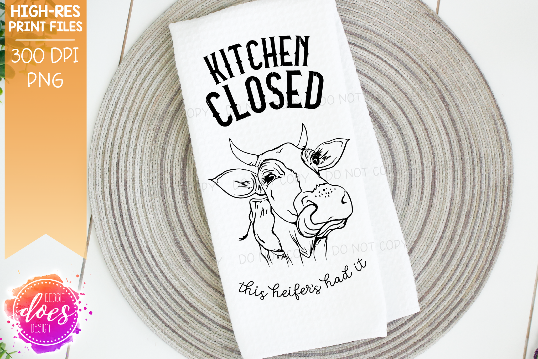 Download Kitchen Closed Cute Hand Drawn Cow Cuttable Version Svg File Debbie Does Design