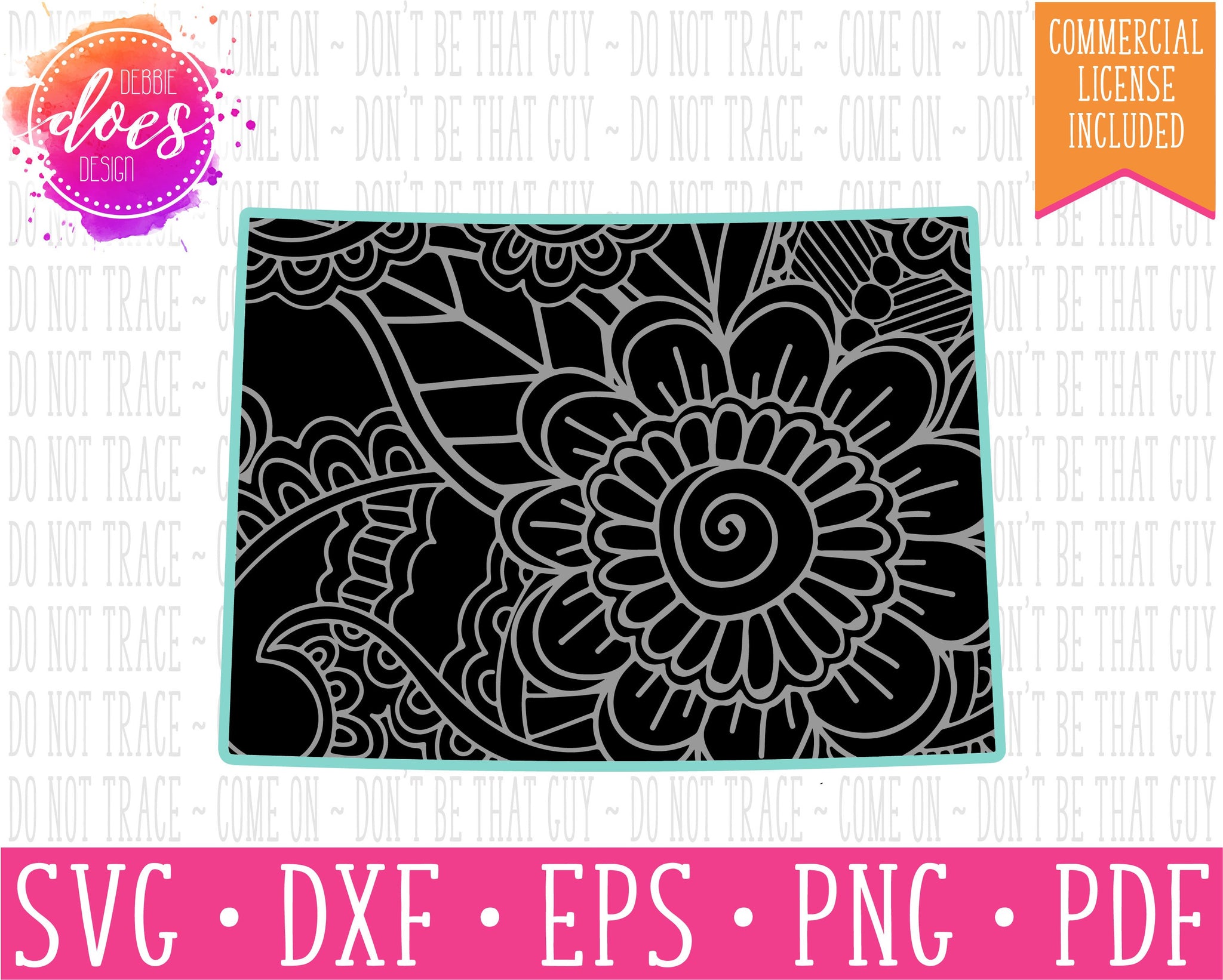 Download Paisley Mandala State Colorado Svg File Debbie Does Design