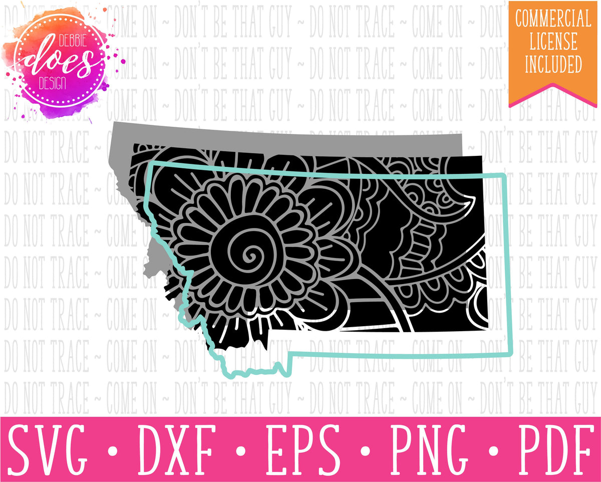 Download Art Collectibles Clip Art Montana Svg Svg Files For Cricut Montana Outline Svg Zentangle Svg Svg State Svg Montana Mandala Svgs Mandala Svg