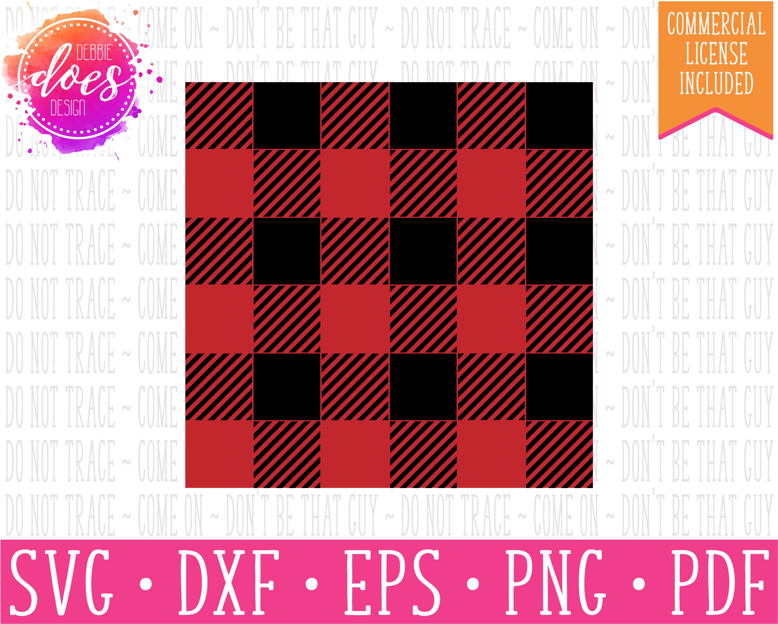 Cuttable Buffalo Plaid - Buffalo Check - SVG File – Debbie Does Design