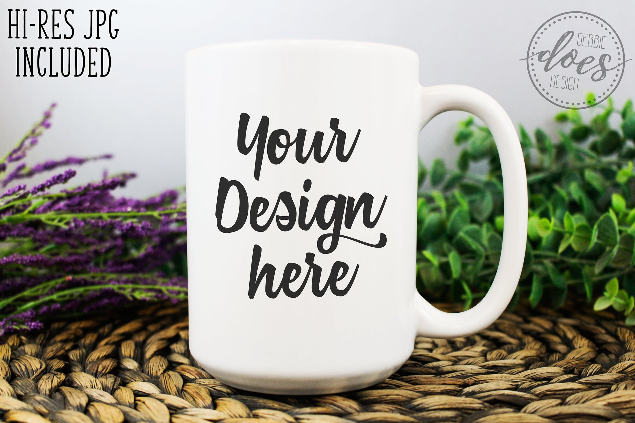 Download White 15oz Mug Mockup 5 - Debbie Does Design