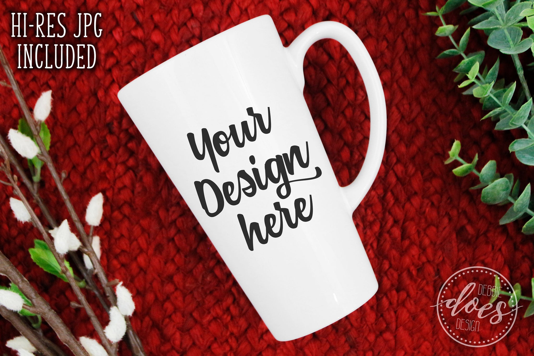 Download White Latte Mug Mockup 2 - Debbie Does Design
