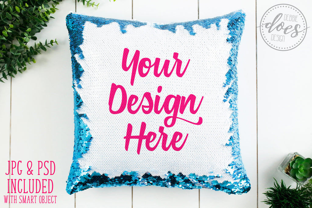 Download Ultimate Sequin Pillow Mockup Bundle - Debbie Does Design