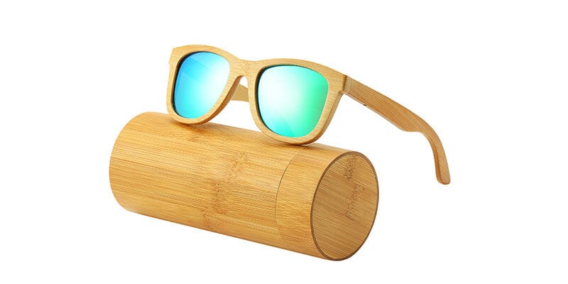 Bamboo Polarized Sunglasses Sunglasses Green Takemoto 