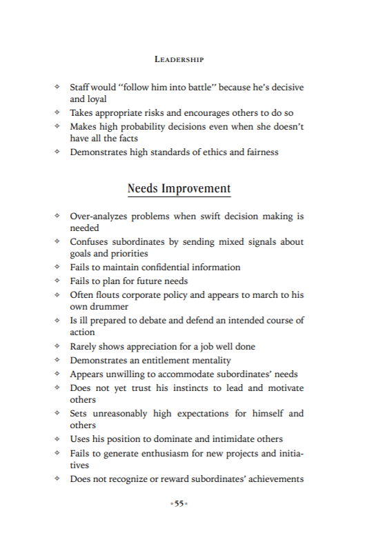 critical thinking performance review phrases