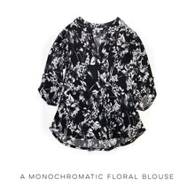 Load image into Gallery viewer, A Monochromatic Floral Blouse