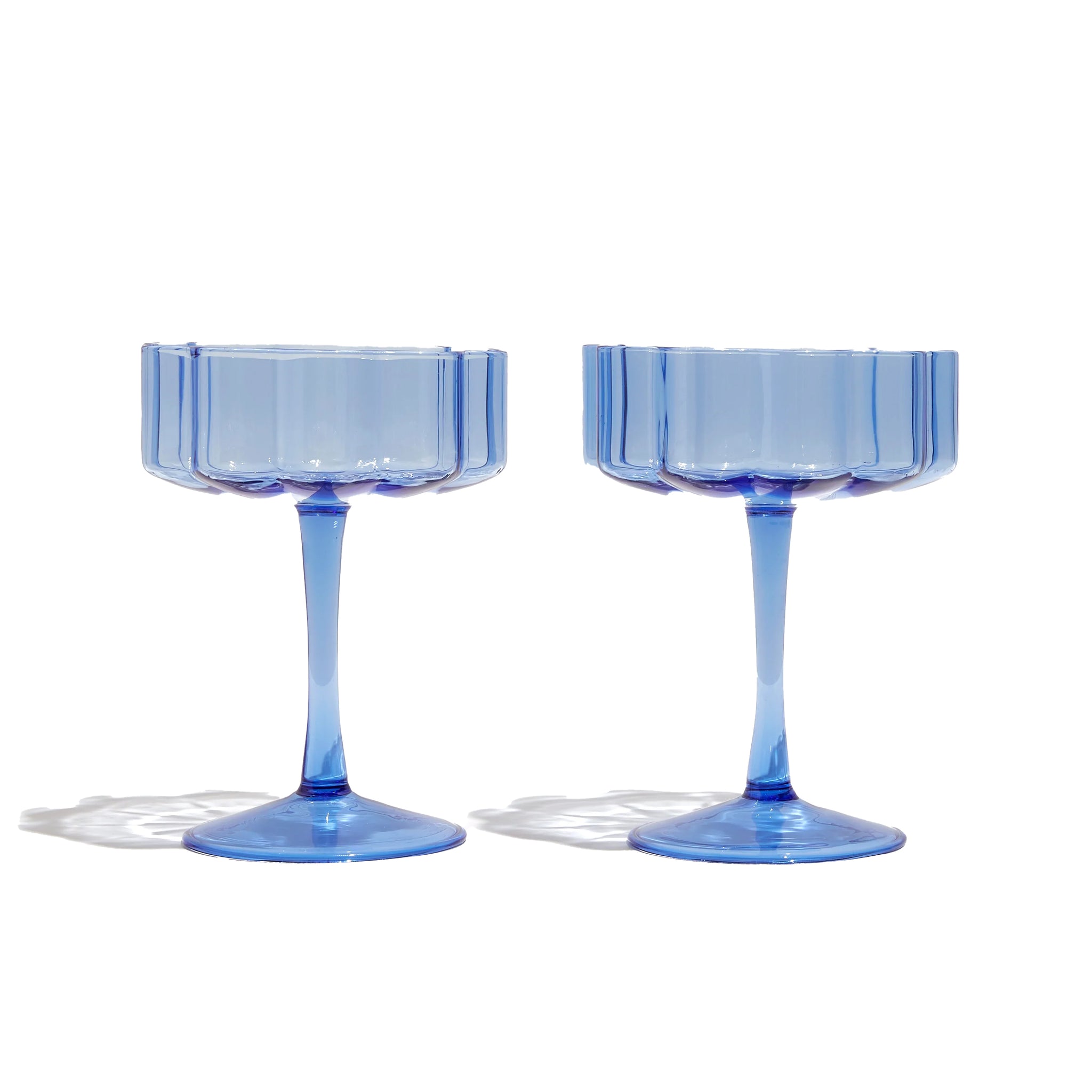 Striped Martini Glasses (Set of 2) - Lilac + Green – House of Nomad