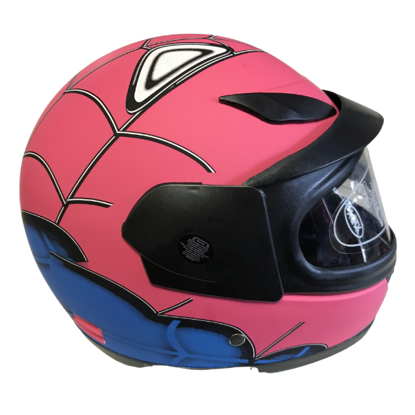 Kids Spider Man Helmet 49-54cm - Pink for 4 Years Up – Pocketbike SA