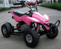 pink 50cc quad